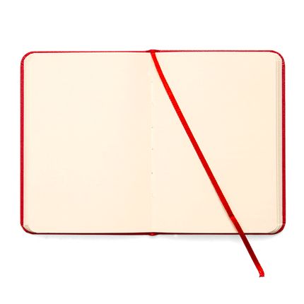 Caderneta Clássica 14x21 - Vermelha Sem Pauta