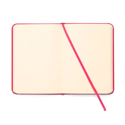 Caderneta Clássica 14x21 Rosa Pink Sem Pauta aberta