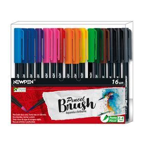 Kit de Canetas Newpen - Pincel Brush