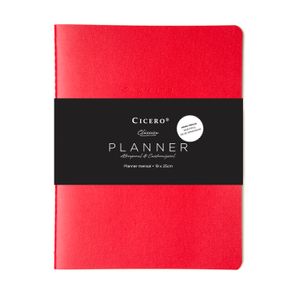 Planner Clássica 19x25 - Vermelha