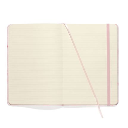 Caderneta notas Mármore 14x21 - rosa Pautado