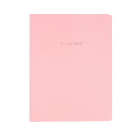 Planner revista Mensal Planejamento Pastel Rosa 19x25-