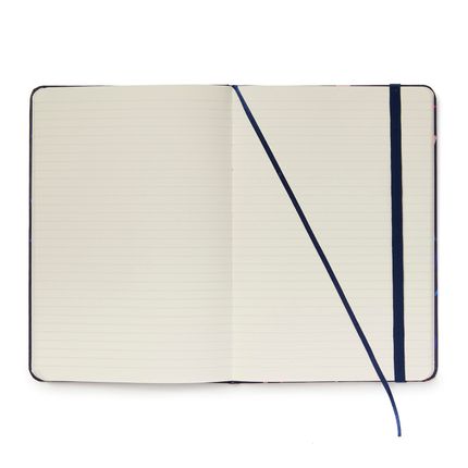 Caderneta Pautada Terrazo Azul Marinho 14x21 páginas