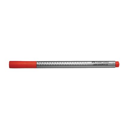 Caneta Ponta Porosa Faber-Castell Grip Fine Pen 0.4mm Vermelho