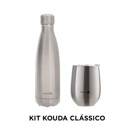 Kit Kouda Clássico garrafa inox