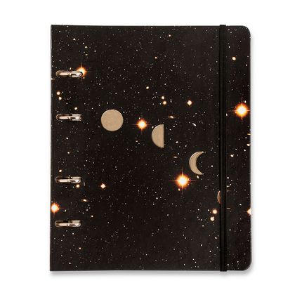 Caderno Criativo Organizador Argolado Astral Pautado 17x24 Galáxia capa