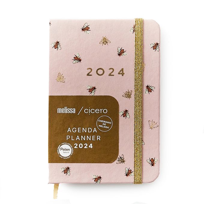 Mini Agenda Planner Melissa Abelha 2024 - Papel Picado - Papelaria,  presentes, Scrapbook, decoração e muito mais