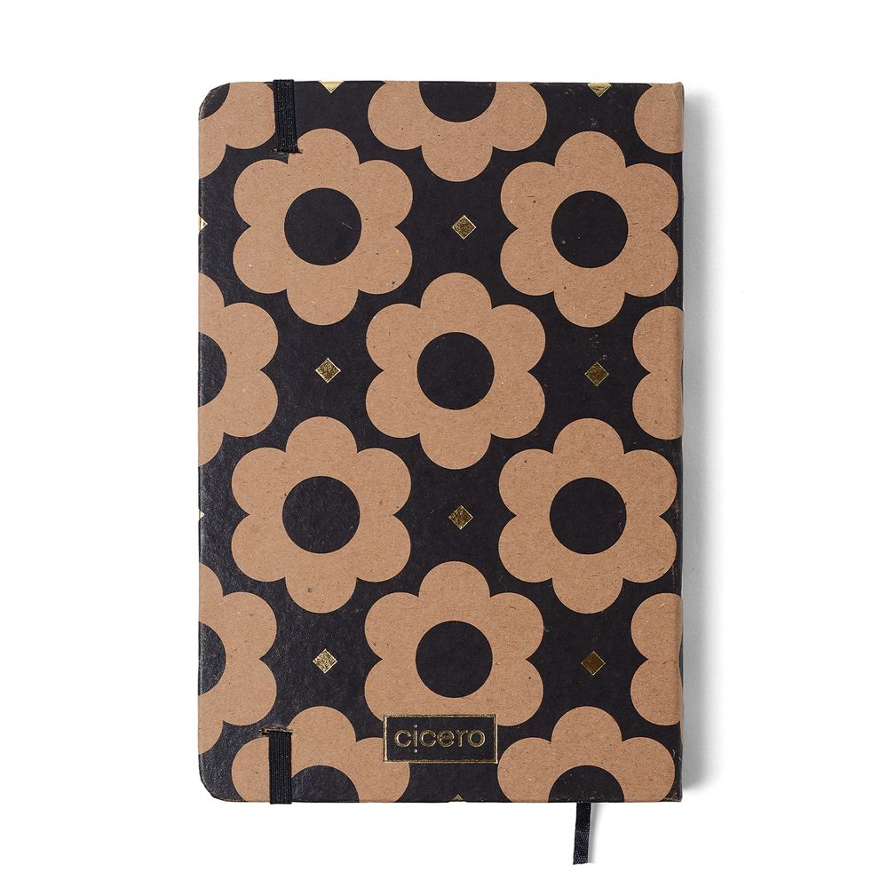 Agenda Planner 2025 Kraft Diária 14x21 Flores Max cicero